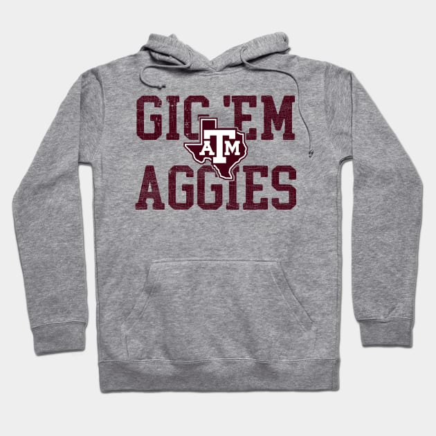 Gig Em Texas Hoodie by SmithyJ88